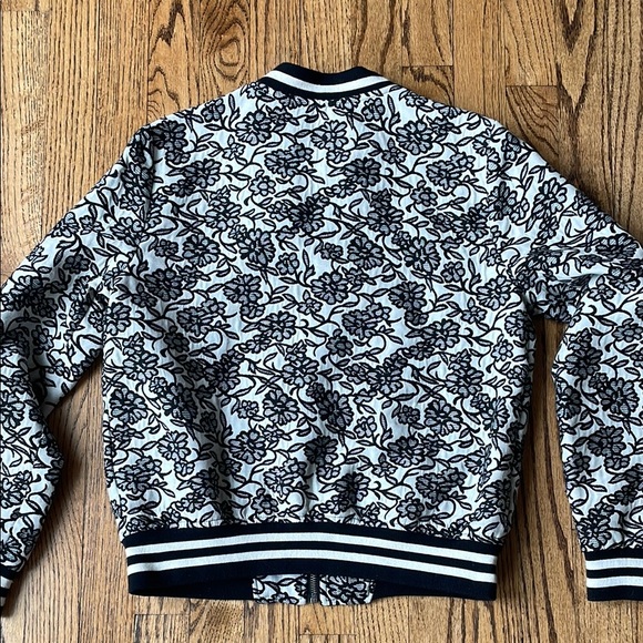 BB Dakota Black and White Floral Bomber Jacket - Picture 6 of 9